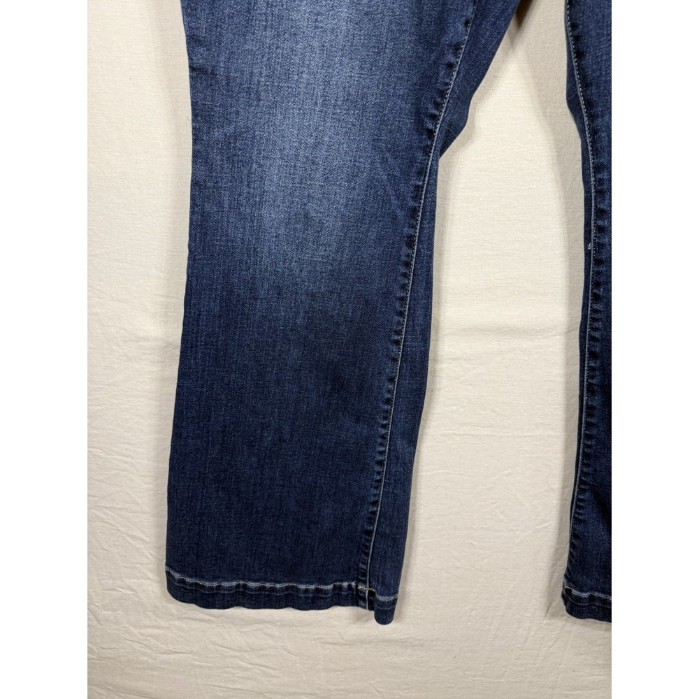 Judy Blue 16W Dark Wash Flare Jeans Womens Plus Size Stretch High Rise Western - Picture 4 of 10